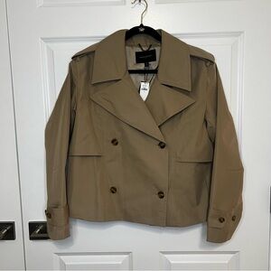 Banana Republic Tan Cropped Trench Coat
